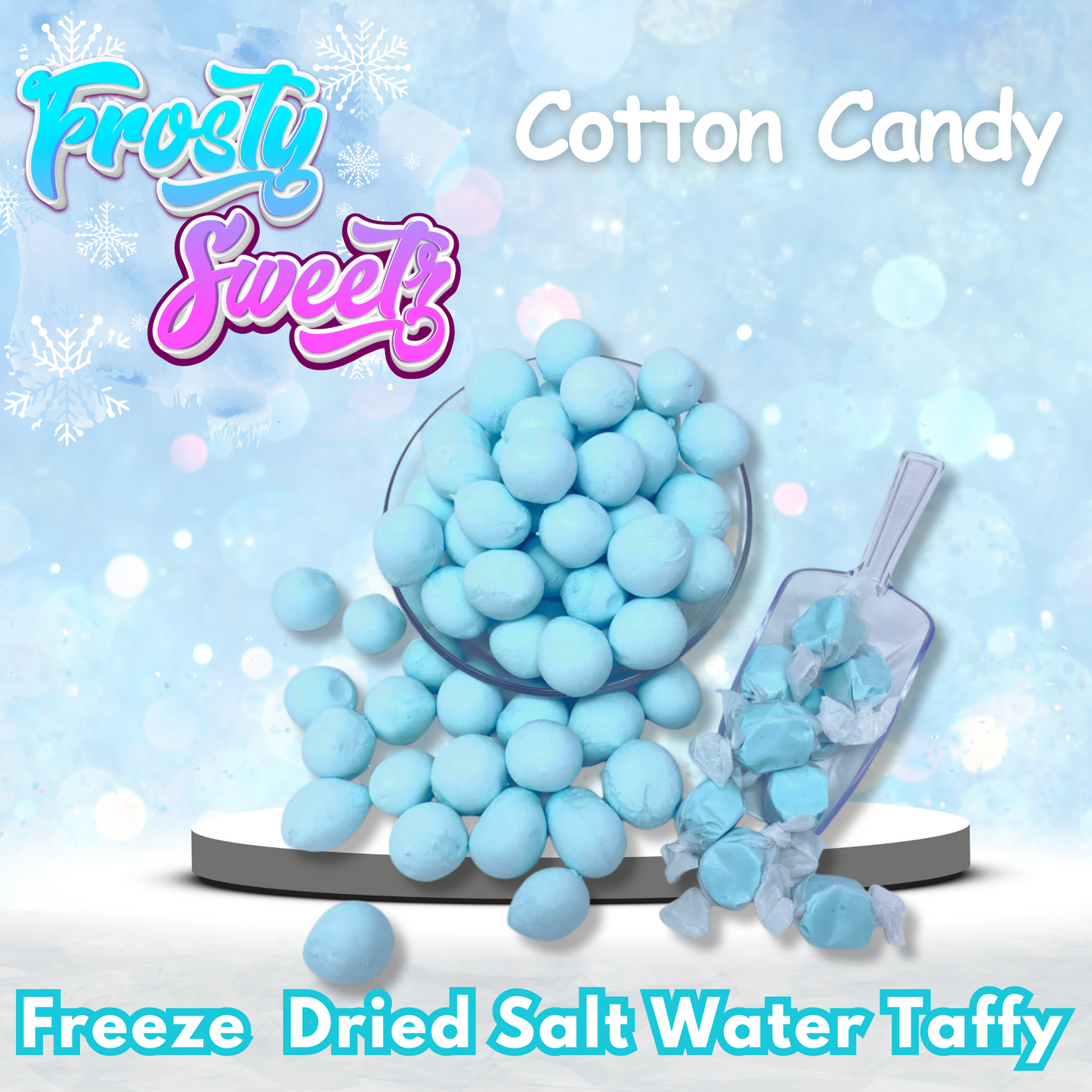 Freeze Dried Salt Water Taffy Cotton Candy